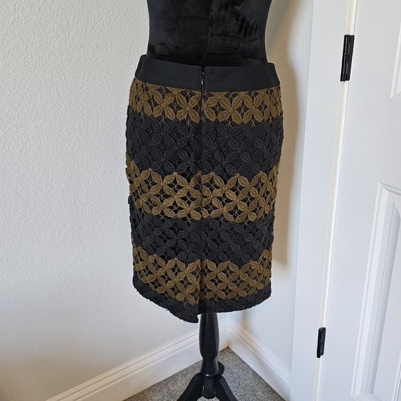 Ann Taylor Loft Pencil Skirt with Crochet Overlay - Picture 4 of 10